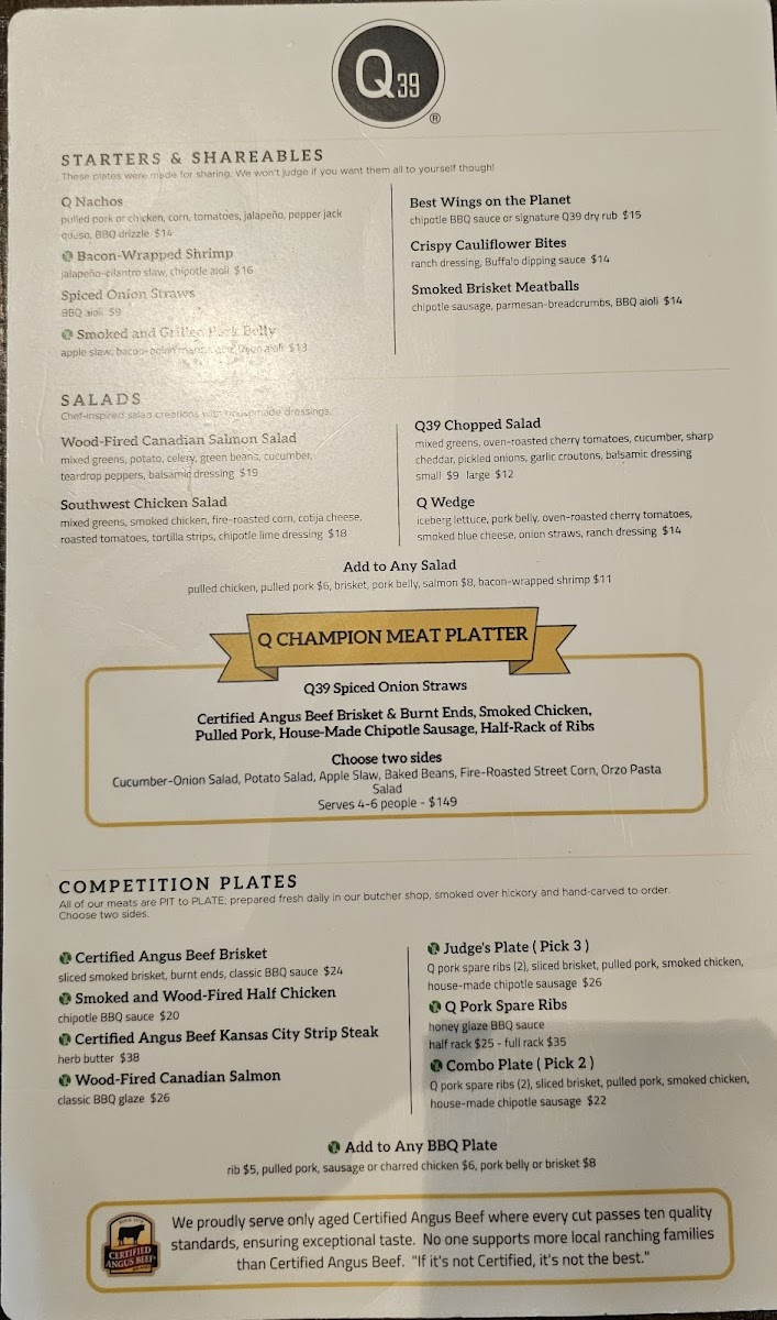 Menu Q39 - Midtown-2