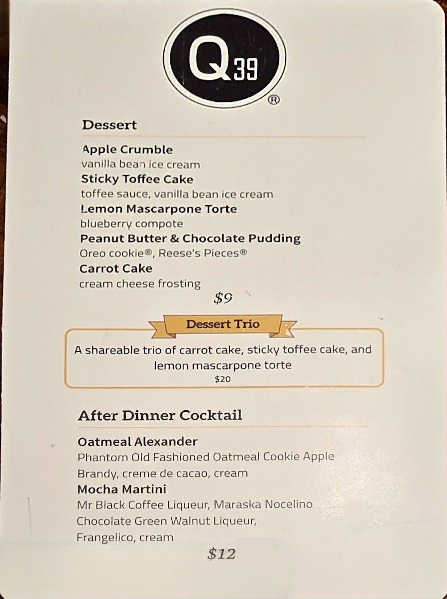 Menu Q39 - Midtown-3