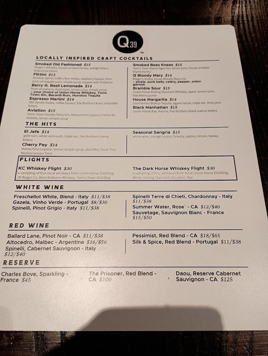 Menu Q39 - Midtown-5